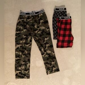 Hurley Kids Camo and Checkered Pajama Bottoms